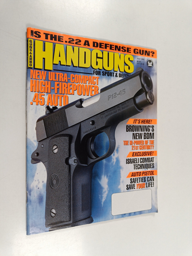 Handguns for sport & defence july 1992
