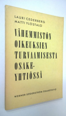 Lauri Cederberg : Vähemmistön oikeuksien turvaamisesta os...