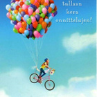 kortti ** Polkupyörä - eril. lasten mieleen tai onnitteluun - pikkukuva 3