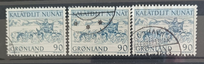 Grönlanti: yleismerkki, postinkuljetus, Mi 80, 1972 o