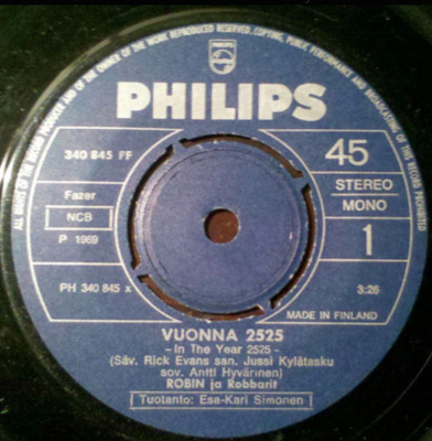 ROBIN ja Robbarit: Vuonna 2525 * Prinsessa * FIN 1969