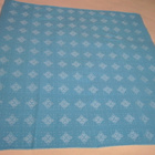 Retro sininen pöytäliina 100 cm x 104 cm - pikkukuva 2