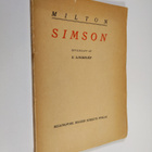 John Milton : Simson : drama - pikkukuva 1
