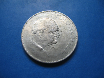 Britannia 1 crown juhlaraha Winston Churchill - 1965