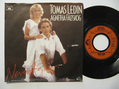 Tomas Ledin, Agnetha Fältskog Never Again 7" sinkku ABBA