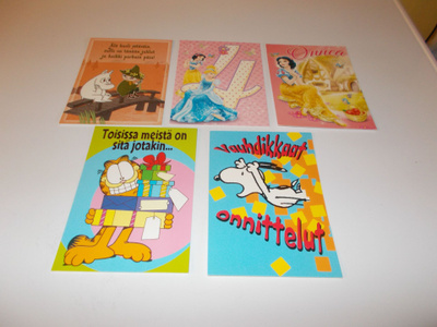 9 kpl Disney kortteja