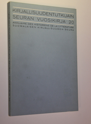 Kirjallisuudentutkijain seuran vuosikirja 20