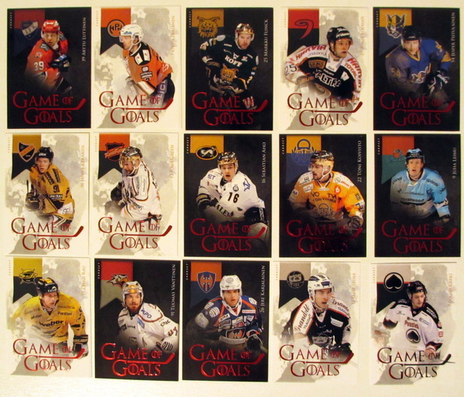Cardset 2016-17 Game of Goals kortteja