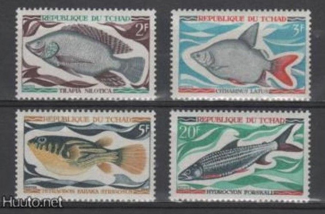(S0213) CHAD, 1969 (Fishes). Mi ## 282-285. MNH**