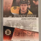 Joona Koppanen 2023-24 SP GU Authentic Rookies Auto Patch - pikkukuva 2