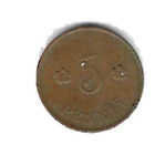 1919 5 PENNIÄ KOLIKKO KÄYTETTY - pikkukuva 1