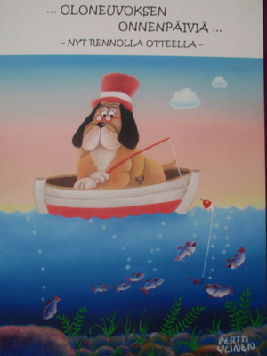 Pertti Ylinen koira onkimassa