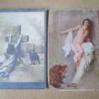 kaksi vintage valokuvakorttia - 1900-luku alku - pikkukuva 1