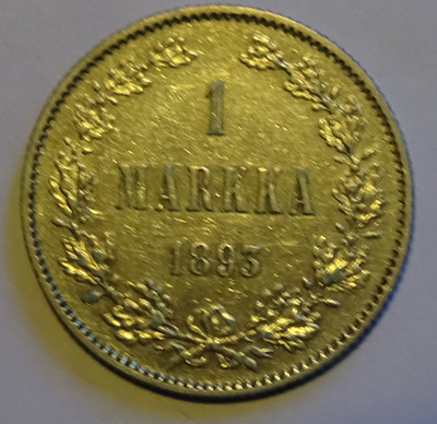 1893 1 markka kl8