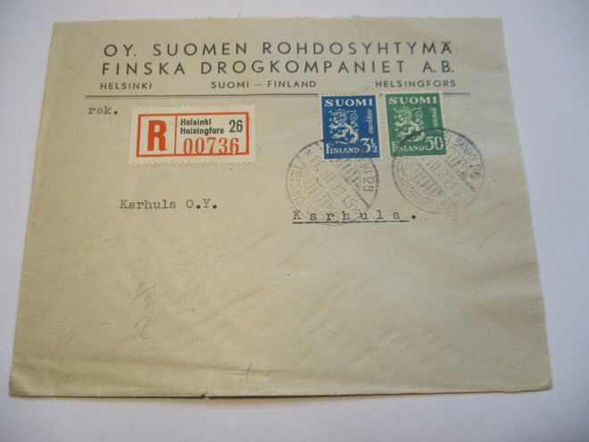 1939 Hki Suomen Rohdosyhtymä R kuori