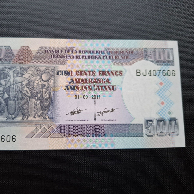 Burundi 500 Francs 2011