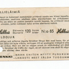 Purkkakuv Hellas VILLIELÄIMIÄ n:o 85 Purukumikuva - pikkukuva 2
