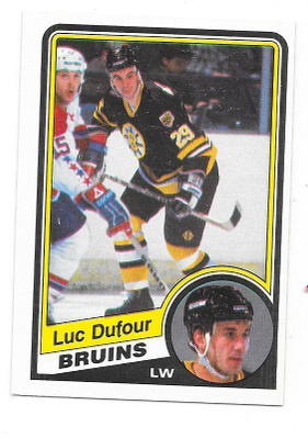 1984-85 OPC #3 Luc Dufour Boston Bruins