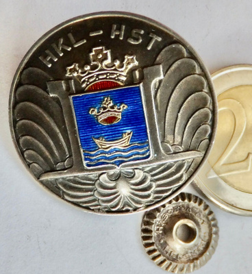 VANHA Ruuvimerkki HKL-HST 30v Palveluksesta Hopeaa 1950 UPEA