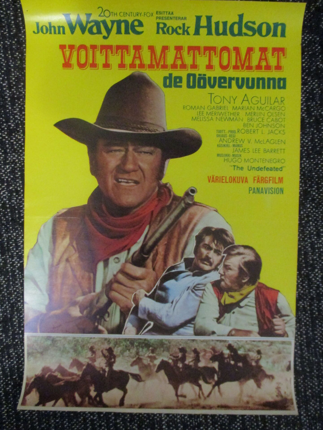 Voittamattomat (1969) - vanha elokuvajuliste - John Wayne