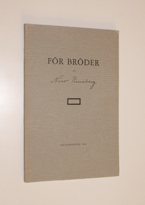 Nino Runeberg: För bröder