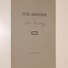 Nino Runeberg: För bröder - pikkukuva 1