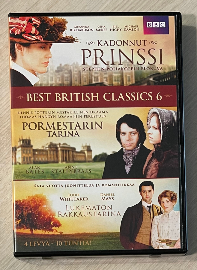 Romaaniklassikot (4DVD) 2 minisarjaa + elokuva (UUSI)