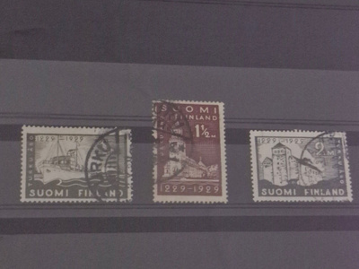 1929 TURKU 700-VUOTISJUHLA SARJA LEIMATTUNA, LAPE 139-141