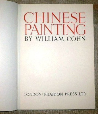 William Cohn : Chinese Painting   1948 1.p.