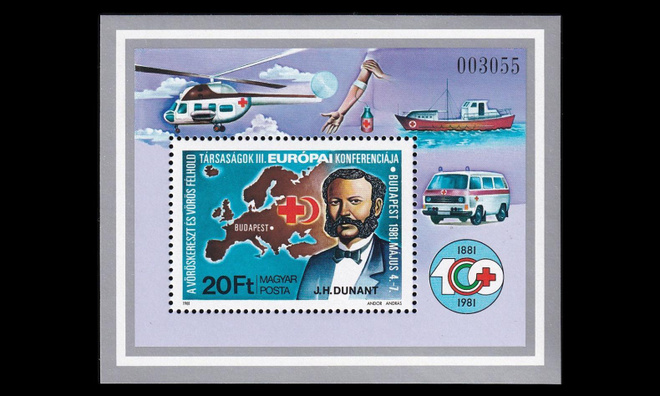 Unkari 3494BL149 ** Euroopan Punainen Risti (1981)