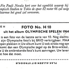 PAULI NEVALA SERIE H FOTO NO H 10 OLYMPISCH STADION TOKIO - pikkukuva 2