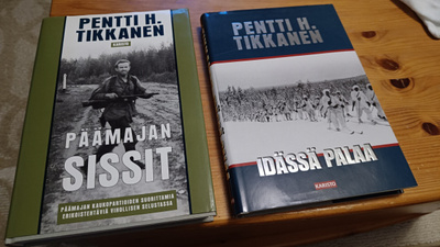 Pentti H. Tikkanen Päämajan sissit,idässä palaa