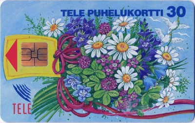 puhelukortti Kukka tai eläin - erilaisia