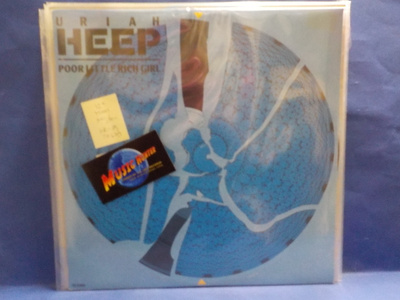 URIAH HEEP - POOR LITTLE RICH GIRL M-/M- UK -85 12" MAXI LP