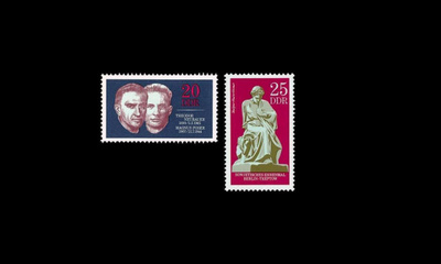 DDR 1603-4 ** Muistomerkkejä, vastarintataistelijat (1970)