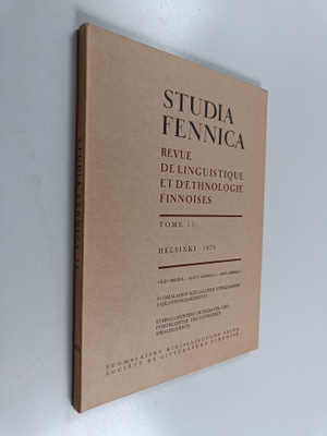 Viljo Nissilä : Studia Fennica 15 : Suomalaisen kielialue...