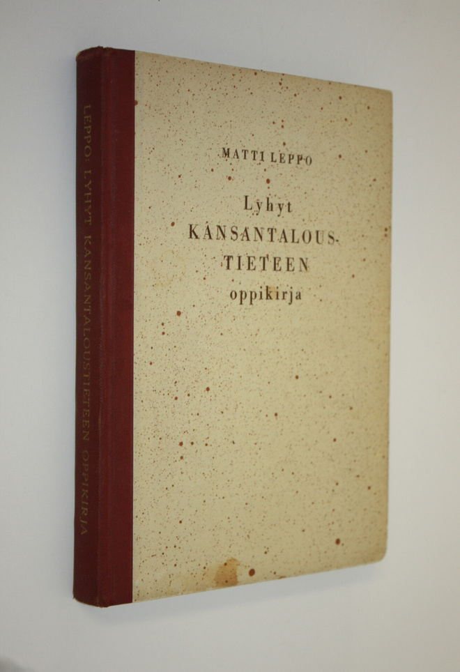 Matti Leppo : Lyhyt kansantaloustieteen oppikirja