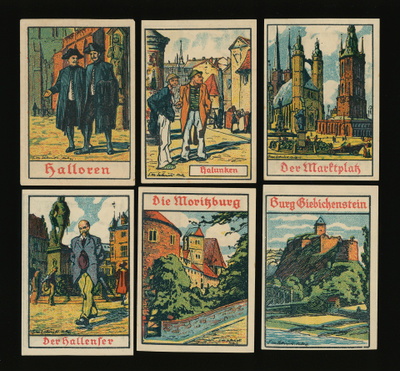 Saksa Notgeld 6 x 50 Pfg, Halle 1921