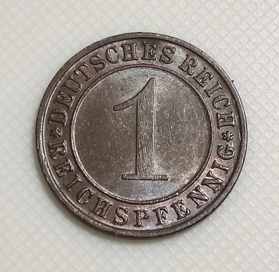 Saksa 1 Pfennig 1936D