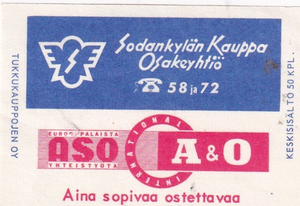 Sodankylä. Sodankylän Kauppa Osakeyhtiö A & O   5/8