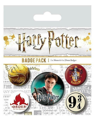 Harry Potter Pin Badges 5-Pack Gryffindor