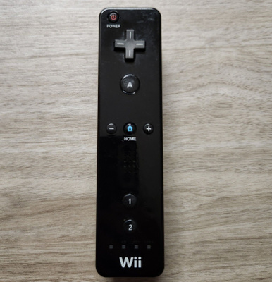 Nintendo Wii Ohjain Musta Alkuperäinen
