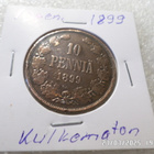 10  penniä  1899   kulkematon tasaisesti patinoitunut, - pikkukuva 5