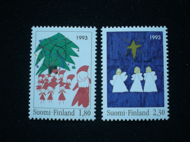 Postituoreet merkit Joulu 1993 - LaPe 1228-1229 **