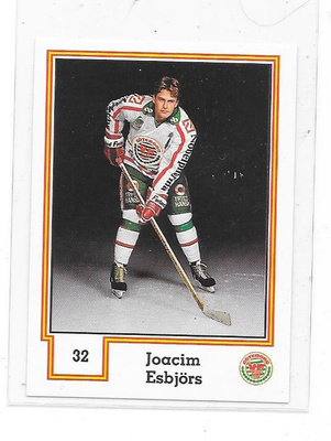 SHL tarra #32 Joacim Esbjörn Frölunda ex Ässät