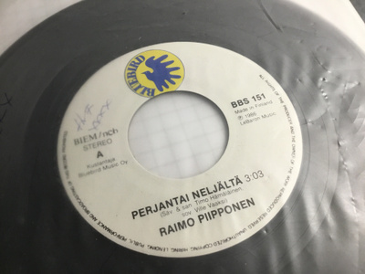 Raimo Piipponen Perjantai neljältä single 1986