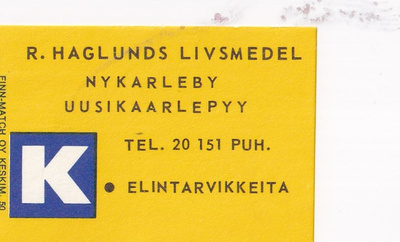 Nykarleby, R. Haglunds Livsmedel  ,  b426