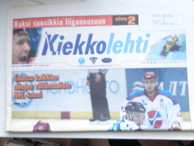 Kiekkolehti Nro 25/2003 (20.1)
