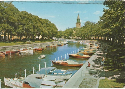 Turku Aurajoki veneitä 1973