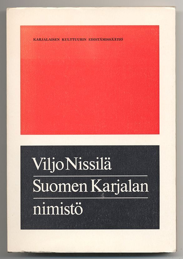 Viljo Nissilä: Suomen Karjalan nimistö